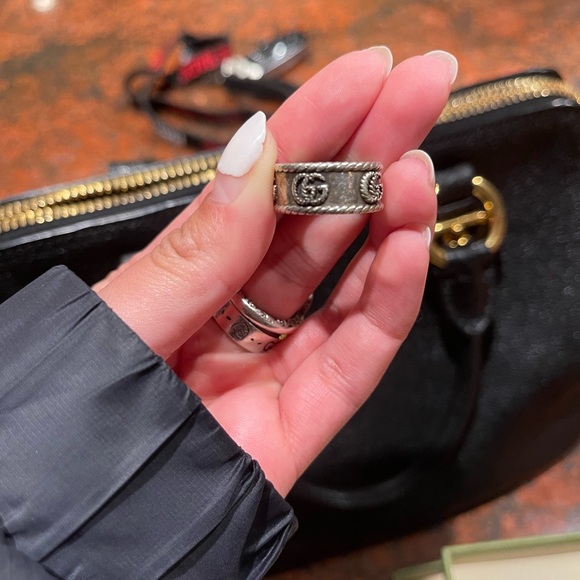 Gucci double R ring, size 16. Fairly worn - Picture 6 of 6
